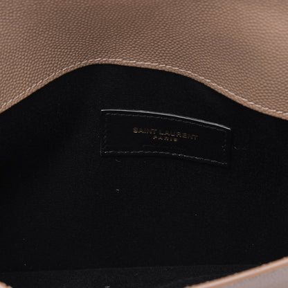 Saint Laurent Grain De Poudre Uptown Pouch Dark Beige 5 of 11