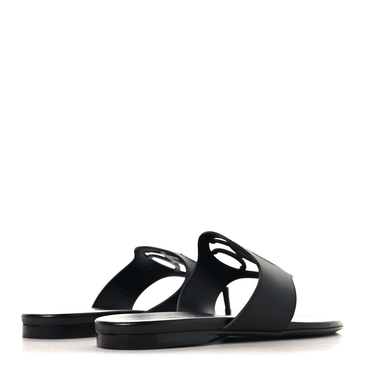 Calfskin Womens Mage Sandals 38 Black