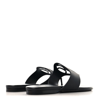 Hermes Calfskin Womens Mage Sandals 38 Black 5 of 10