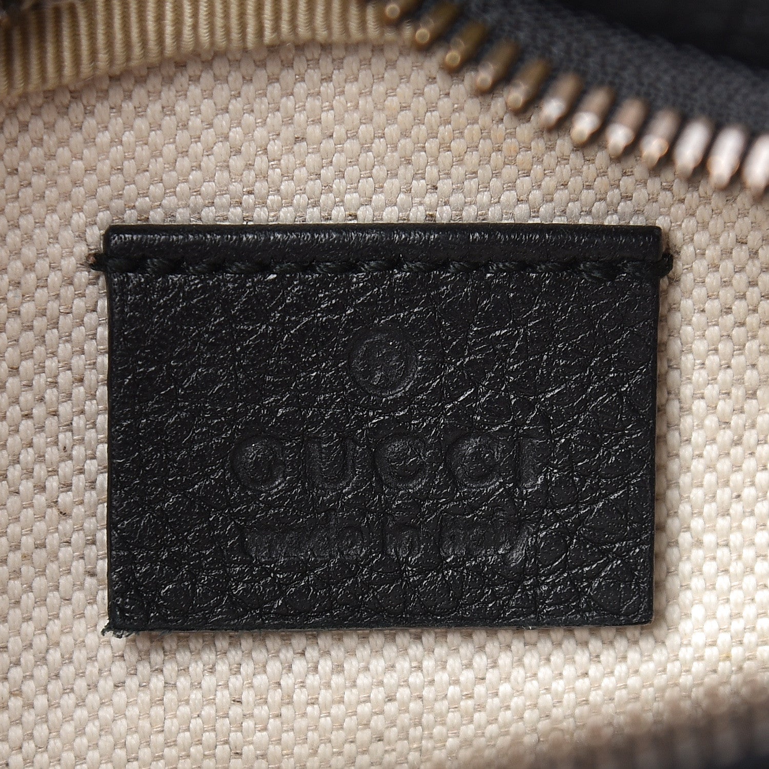 Gucci Grained Calfskin Small Logo Belt Bag Black 6 of 11