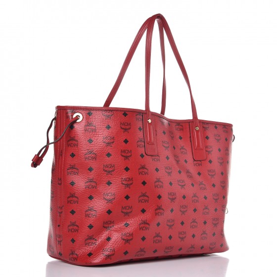 Visetos Large Liz Reversible Shopper Tote Ruby Red