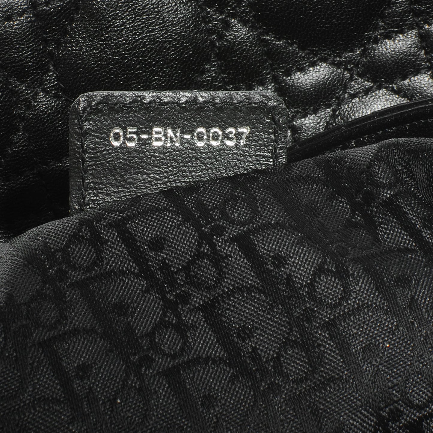 Lambskin Cannage Medium Dior Soft Hobo Black