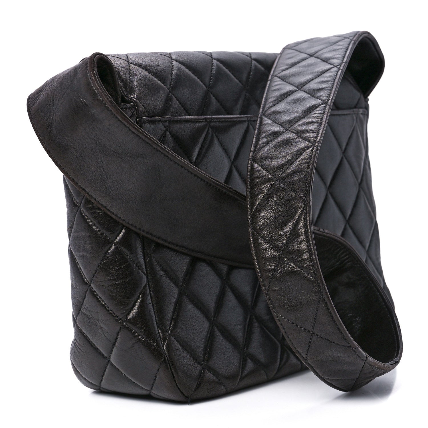 Chanel Lambskin Quilted CC Flap Shoulder Bag Black 3 of 13