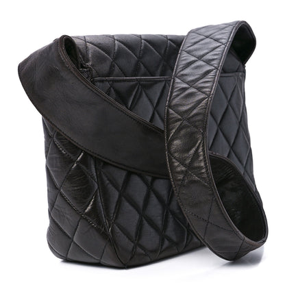Chanel Lambskin Quilted CC Flap Shoulder Bag Black 3 of 13