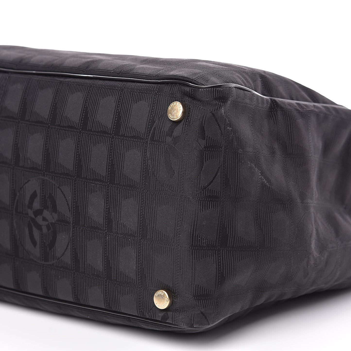 Nylon Large Travel Tote Black