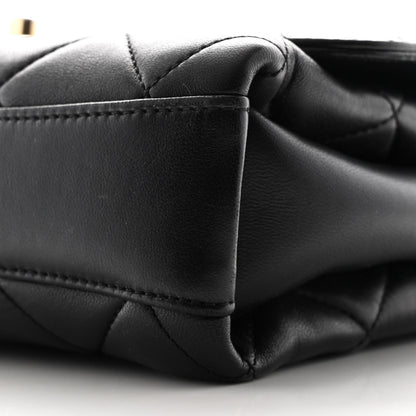 Chanel Lambskin Quilted CC Crystal Logo Chain Flap Black 11 of 11