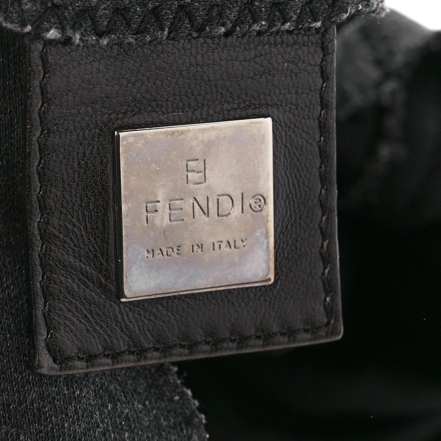 Fendi Jersey Big Forever Mama Baguette Grey 7 of 12