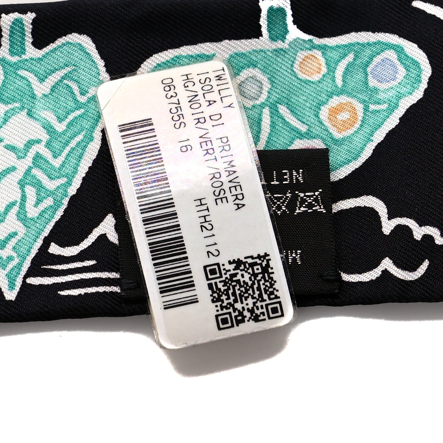 Silk Isola Di Primavera Twilly Black Vert Rose