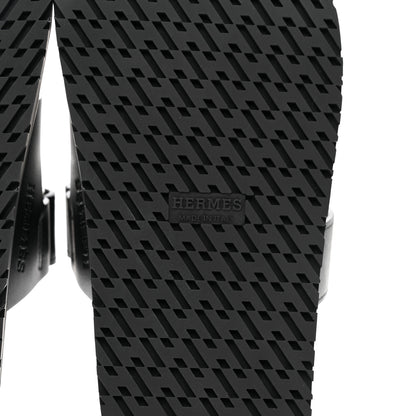 Hermes Calfskin Womens Chypre Sandals 36 Black 6 of 9