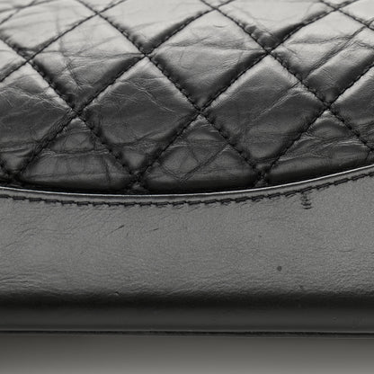 Chanel Aged Calfskin Quilted Gabrielle Backpack Black 11 of 15