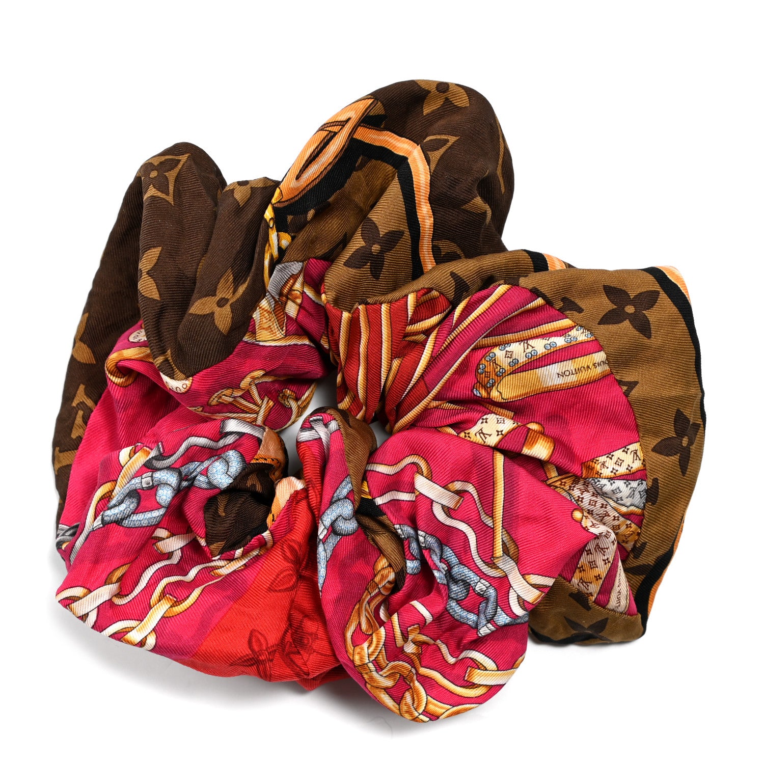 Louis Vuitton Silk Monogram Be Mindful Trop Chou Scrunchie 2 of 4