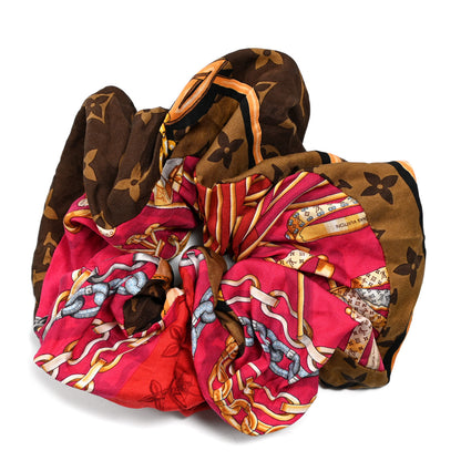 Louis Vuitton Silk Monogram Be Mindful Trop Chou Scrunchie 2 of 4