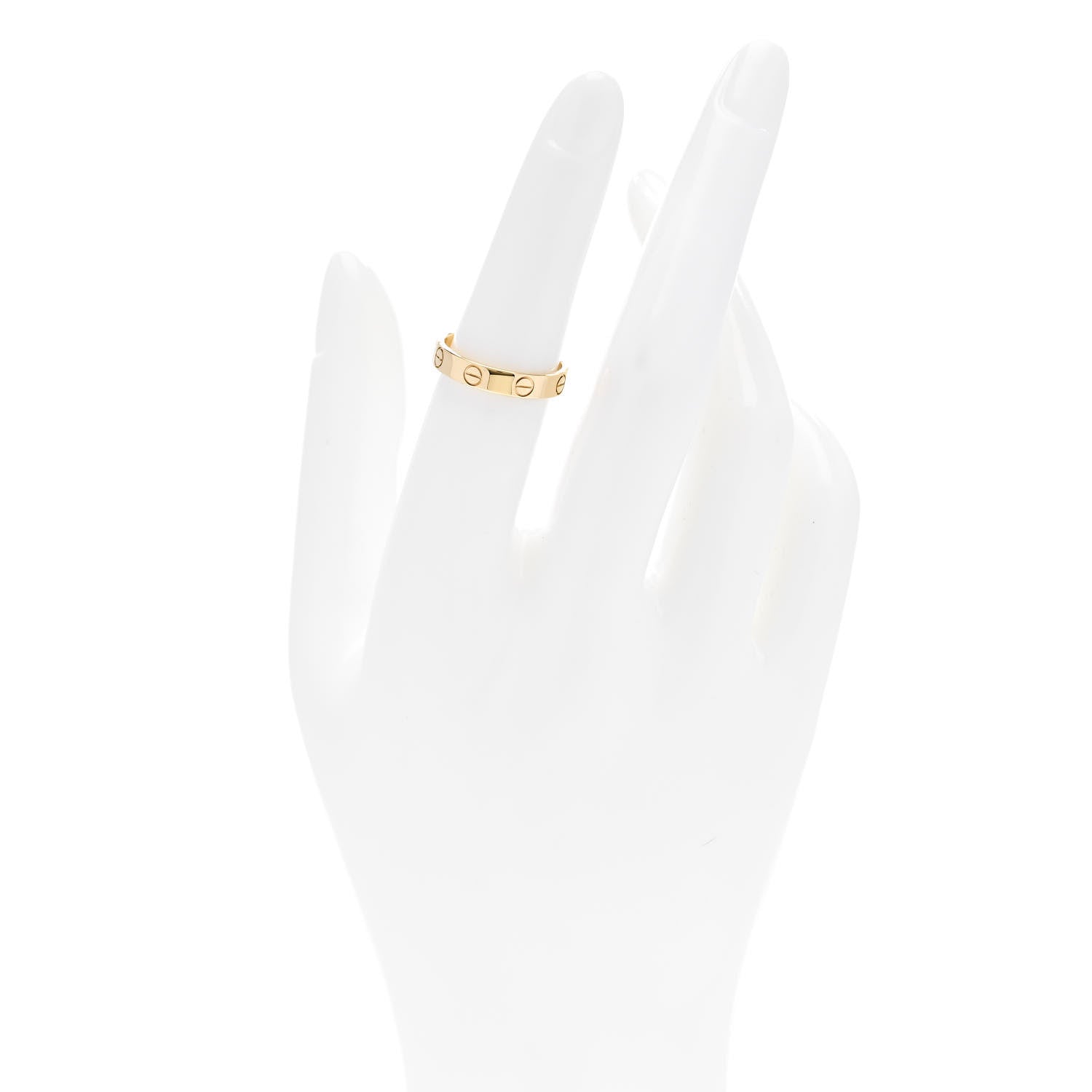 Cartier 18K Yellow Gold 3.5mm LOVE Wedding Band Ring 51 5.75 2 of 5