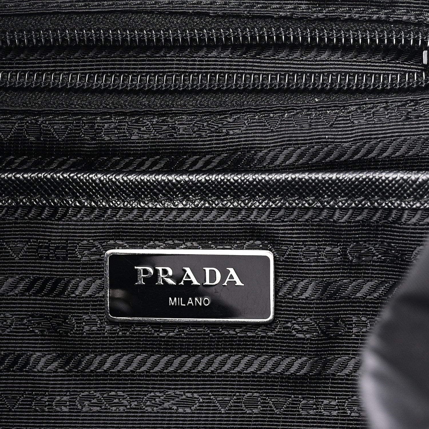 Prada Nylon Vela Medium Backpack Black 7 of 10