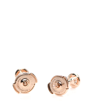 Tiffany 18K Rose Gold Diamond .32ctw Soleste Earrings 3 of 4