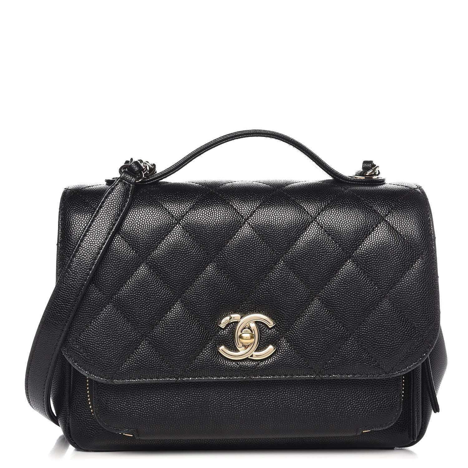 Chanel Caviar Quilted Small Business Affinity Flap Black 1 of 12