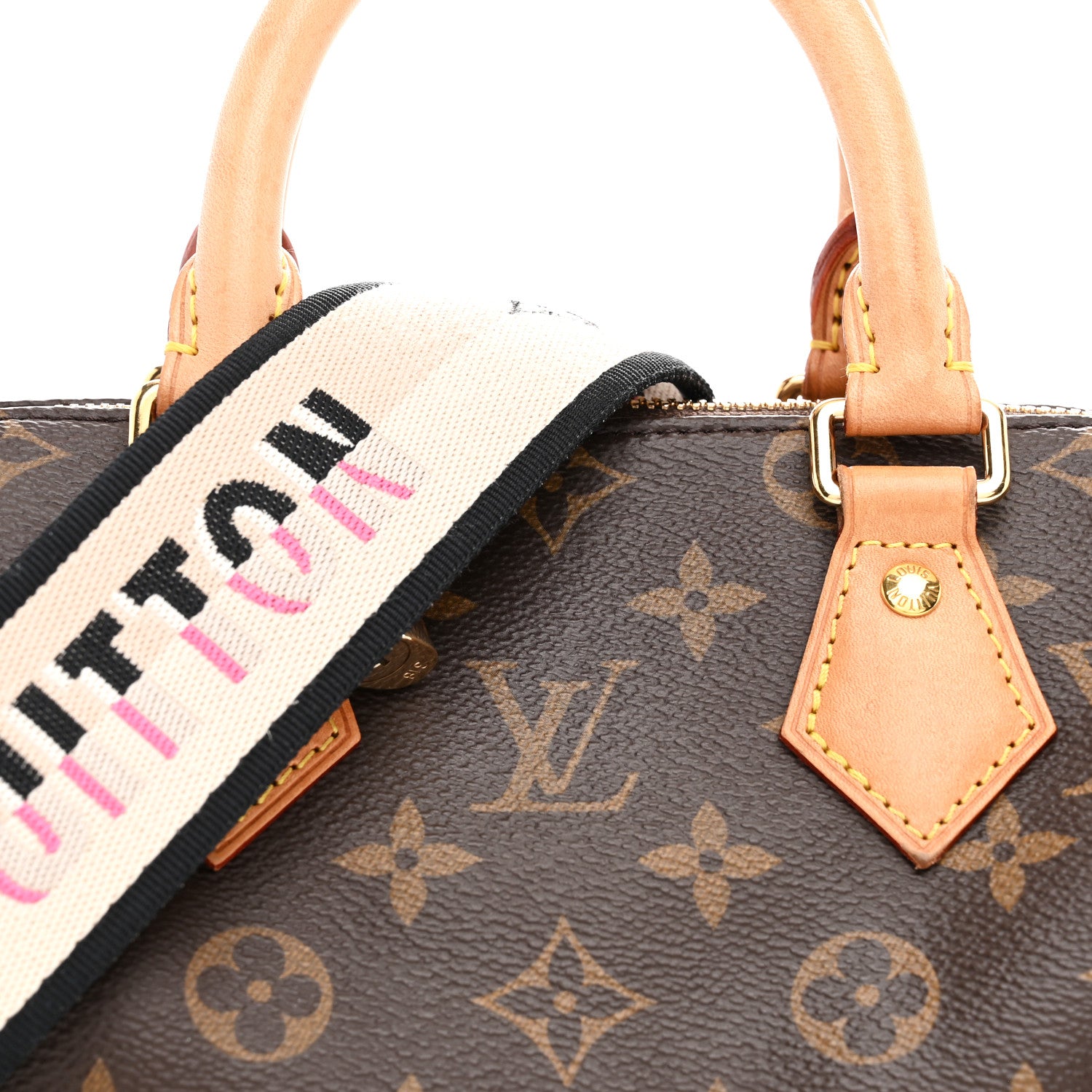 Louis Vuitton Monogram Speedy Bandouliere 20 Black 1863834