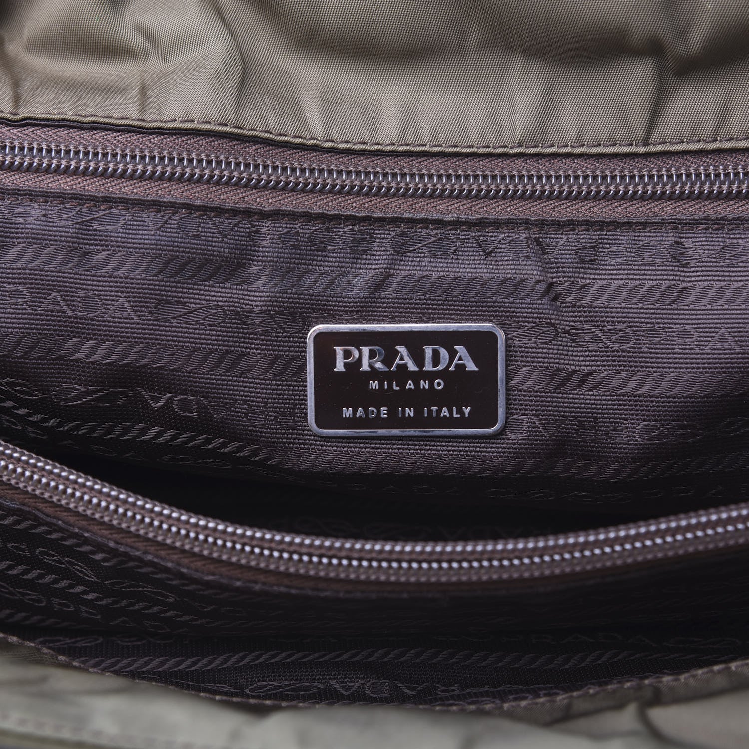 Prada Tessuto Nylon Tote Loden 6 of 14