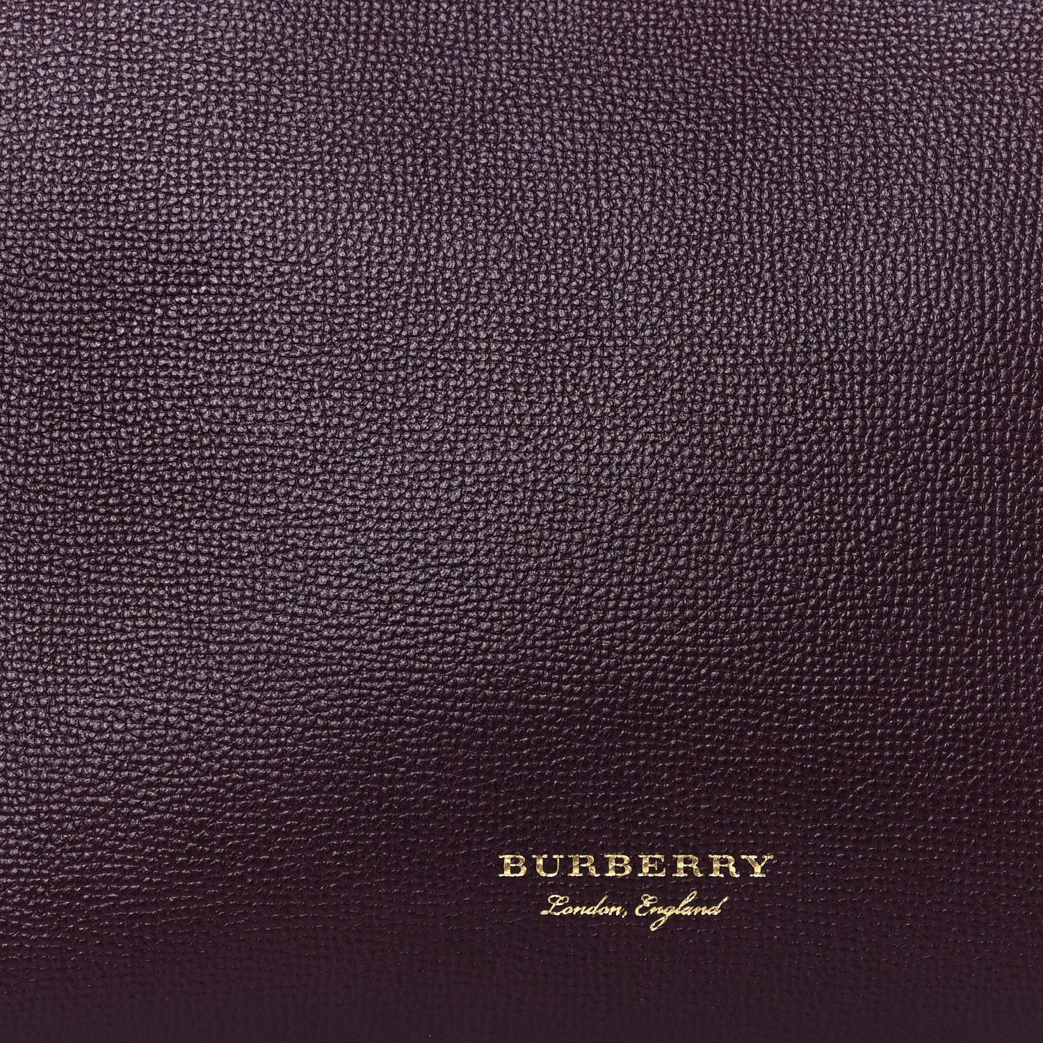 Burberry Grainy Calfskin House Check Medium Banner Tote Mahogany Red 7 of 13
