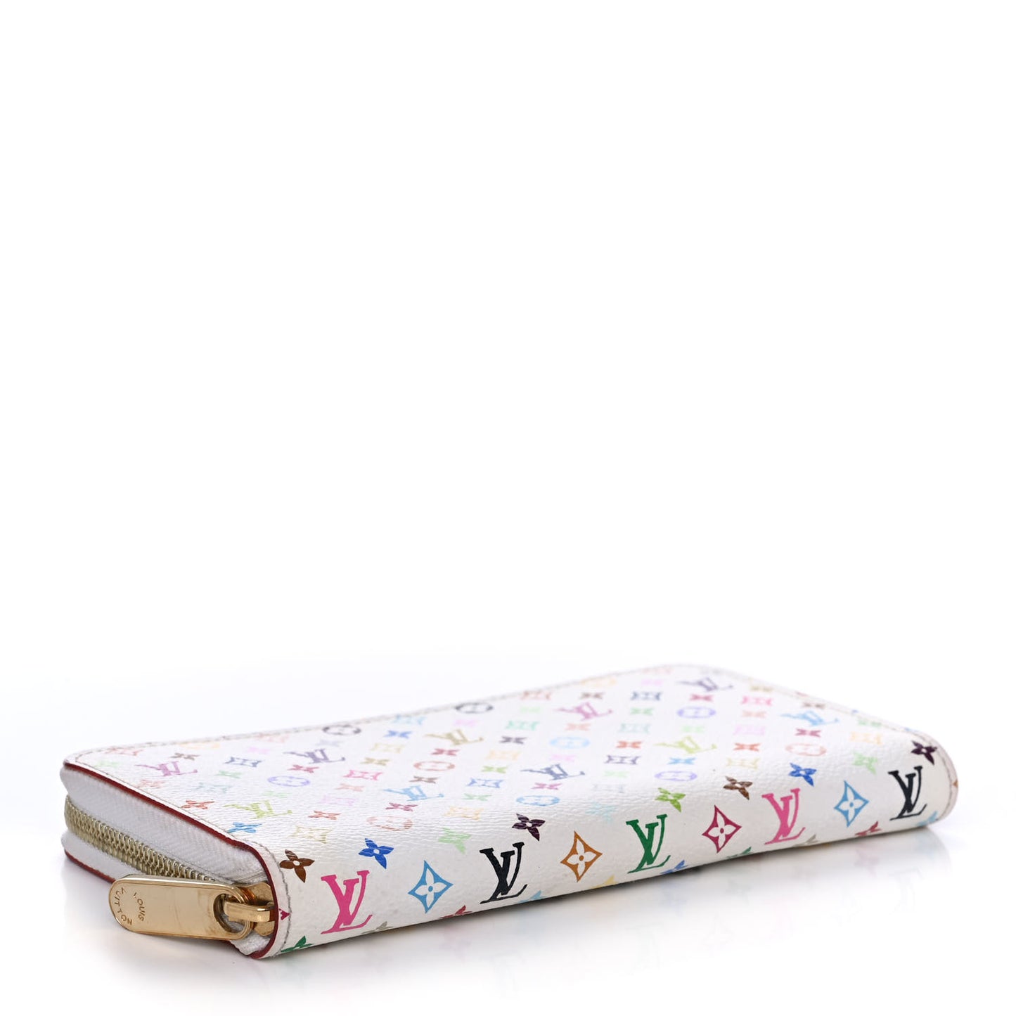 Monogram Multicolor Zippy Wallet White Litchi