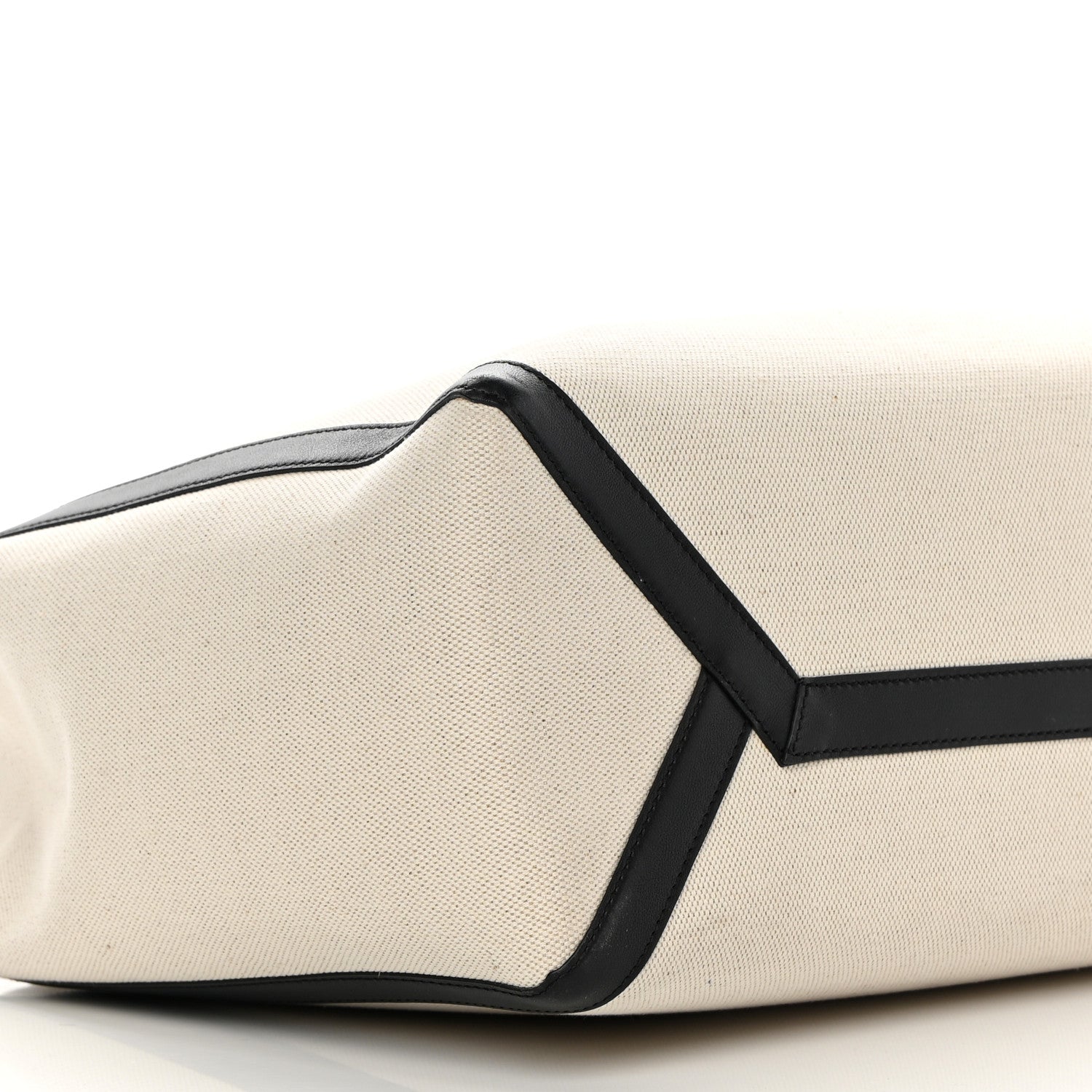 Valentino Garavani Canvas Calfskin VLTN Print Small Rockstud Tote Naturale Black 8 of 11