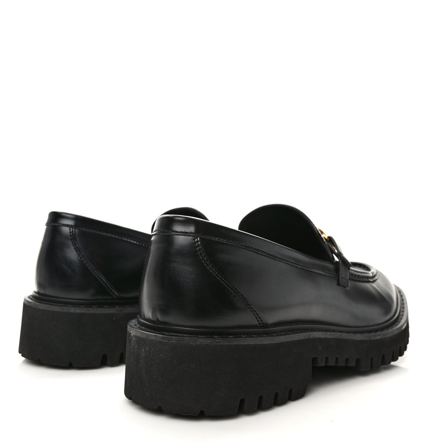 Calfskin VLogo Loafers 40.5 Black