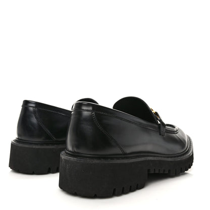 Valentino Garavani Calfskin VLogo Loafers 40.5 Black 4 of 10