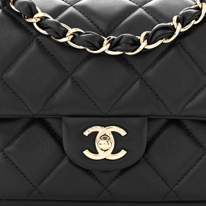 Chanel Calfskin Quilted CC Chain Flap Black 8 of 10