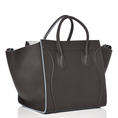 Celine Baby Grained Calfskin Medium Phantom Luggage Anthracite 3 of 9