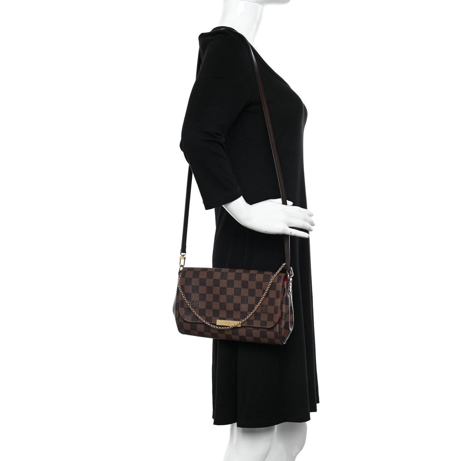 Louis Vuitton Damier Ebene Favorite MM 2 of 9