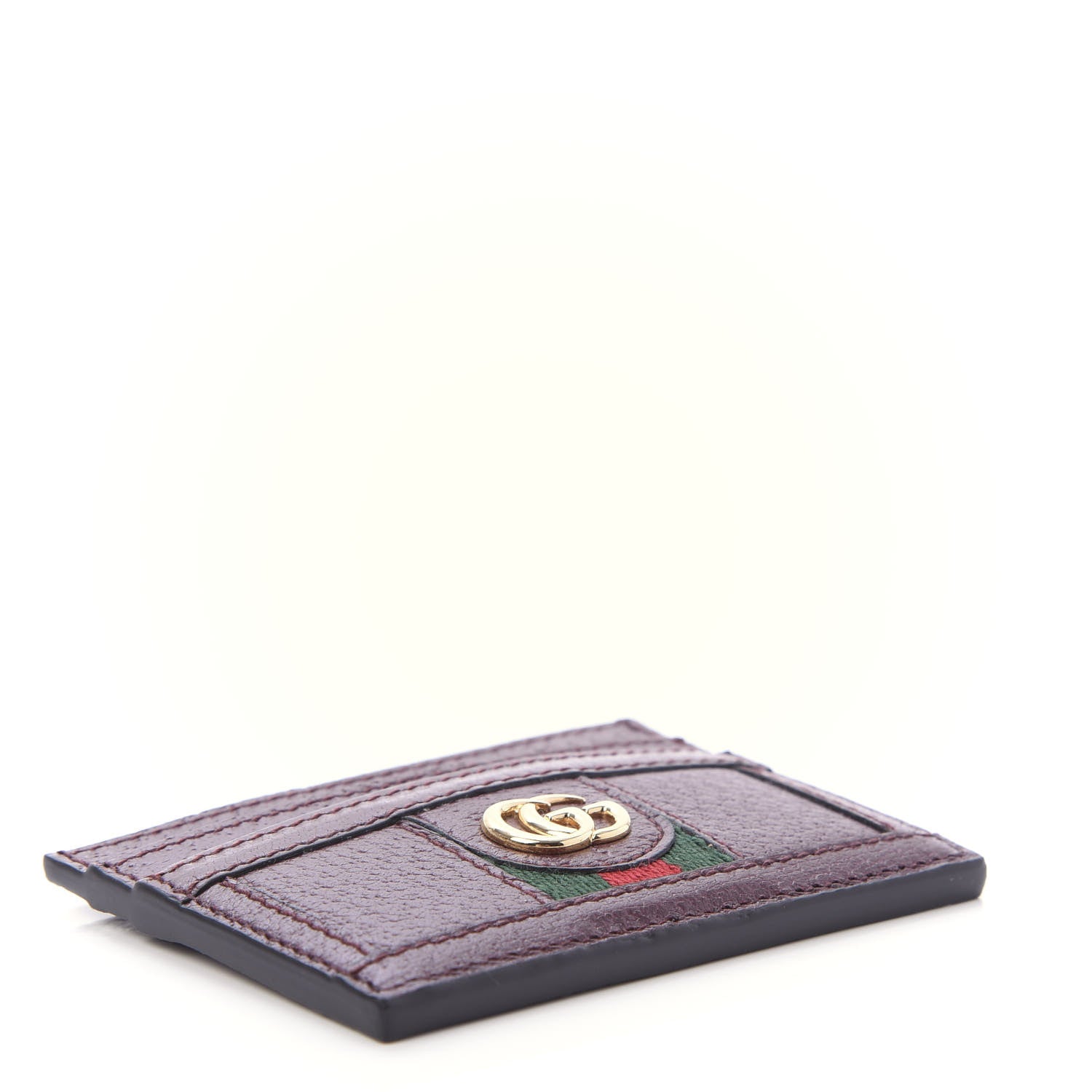 Gucci Calfskin Web GG Ophidia Card Holder Vintage Bordeaux 4 of 10