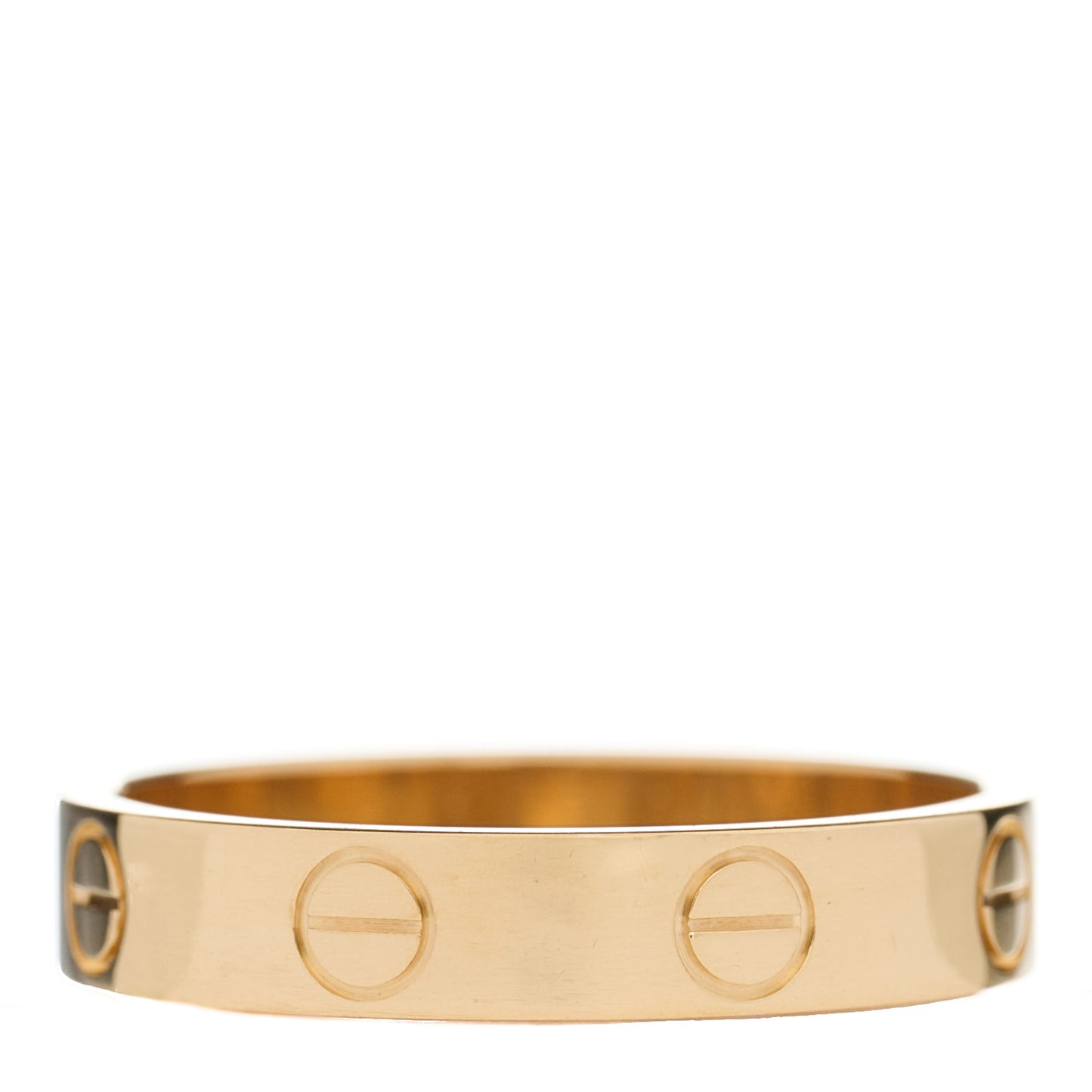 18K Yellow Gold 3.5mm LOVE Wedding Band Ring 52 6