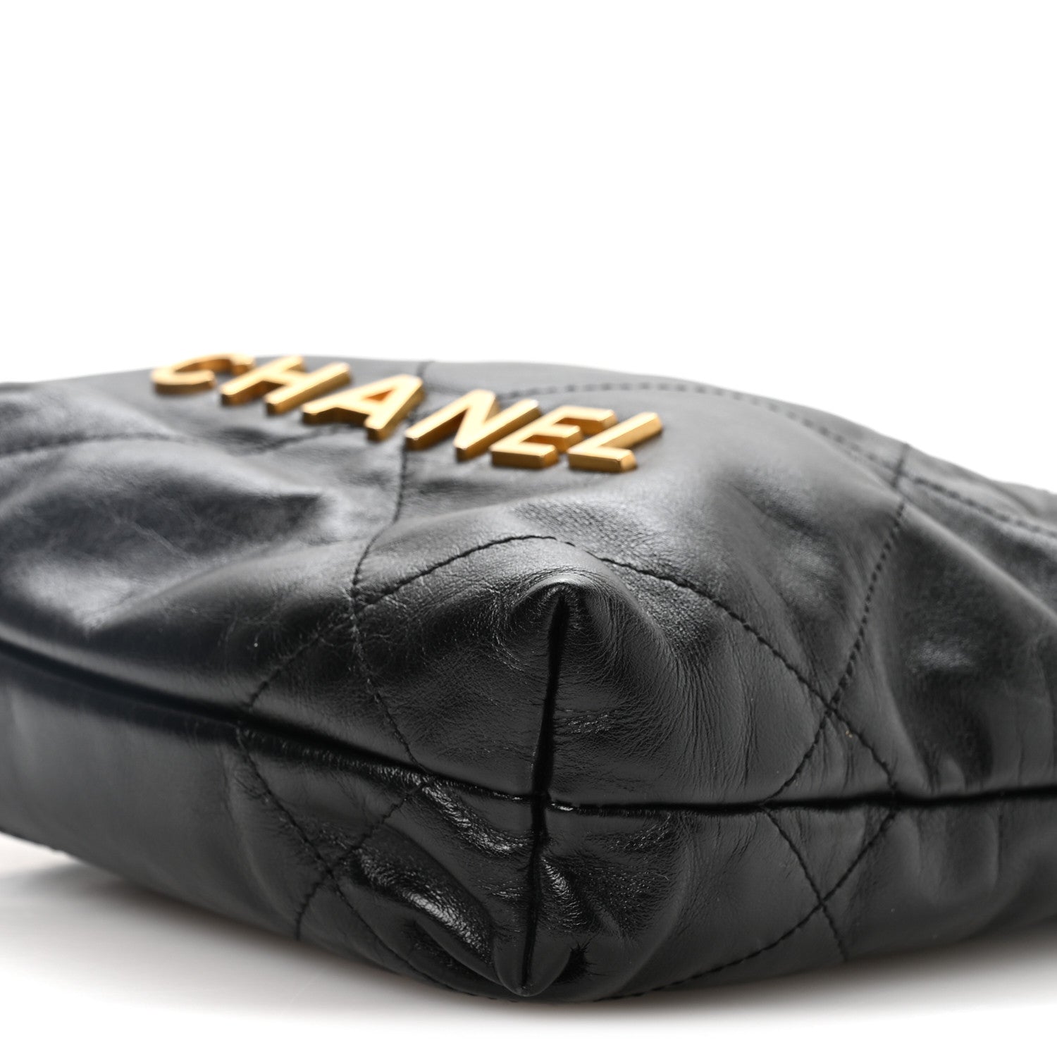 Chanel Shiny Calfskin Quilted Mini Chanel 22 Black 10 of 11