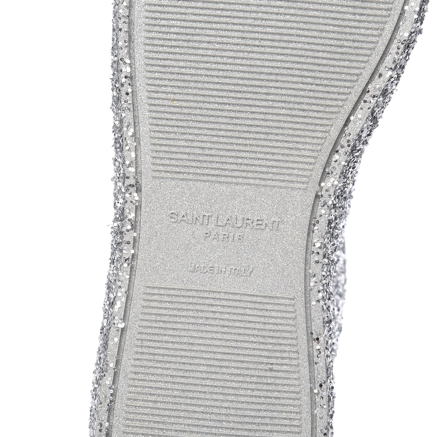 Calfskin Crystal Glitter Andy Sneakers 37.5 Silver