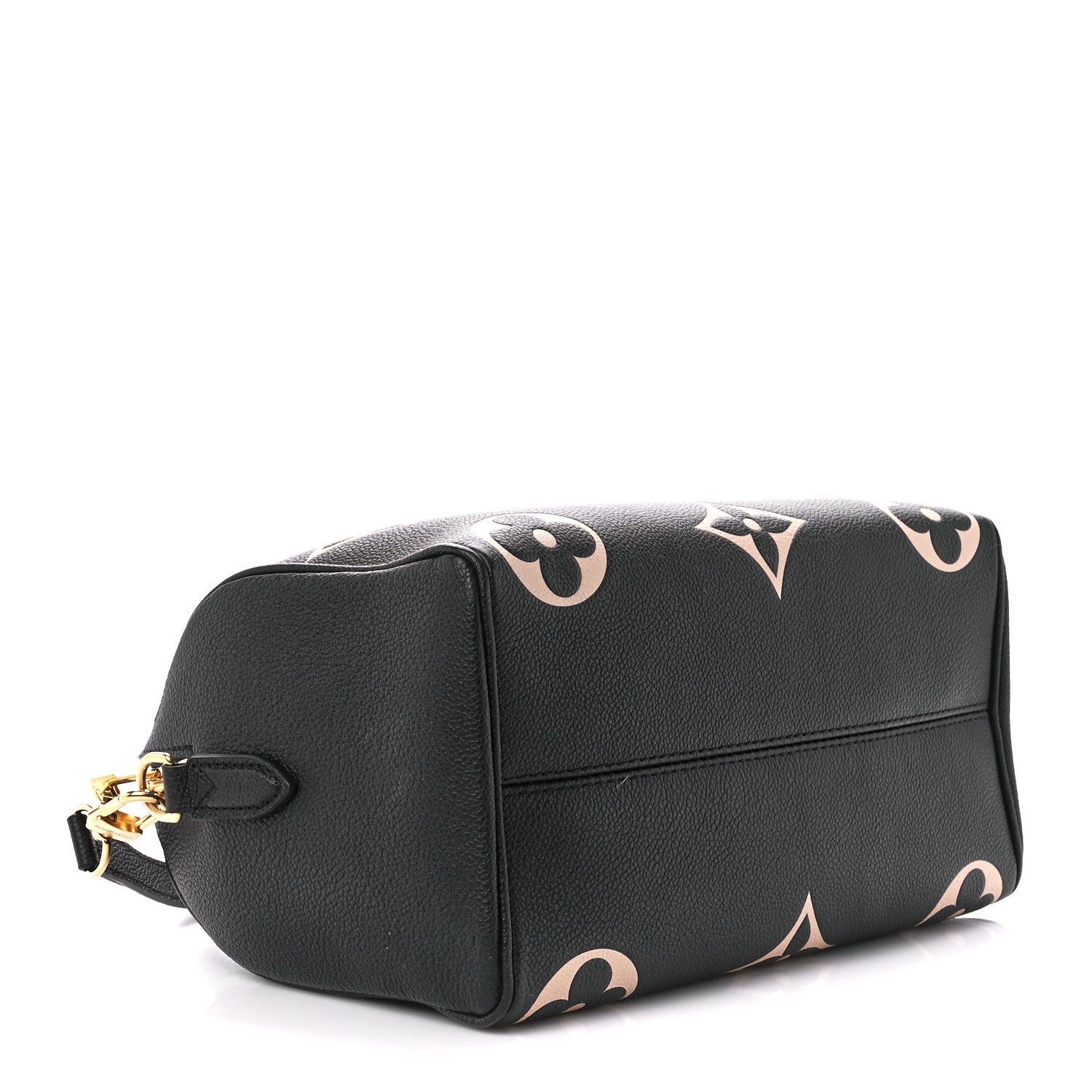 Louis Vuitton Empreinte Monogram Giant Speedy Bandouliere 25 Black Beige 4 of 14