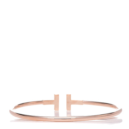 Tiffany 18K Rose Gold T Wire Bracelet 3 of 5