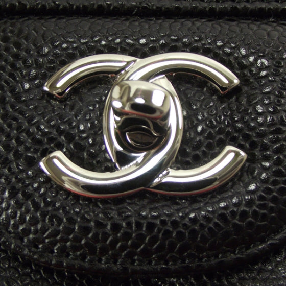 Caviar Jumbo Flap Black