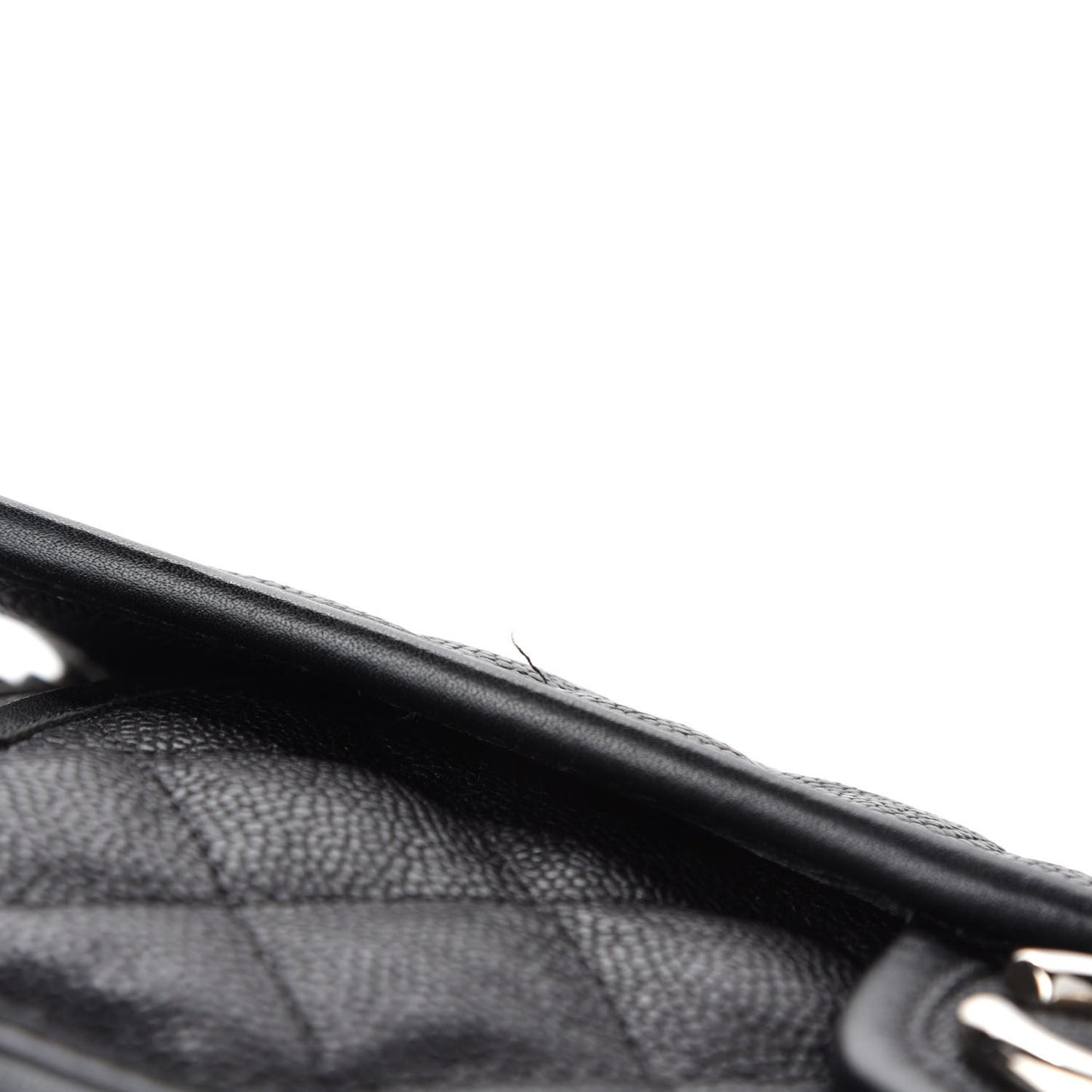 Caviar Quilted Medium French Riviera Flap Black