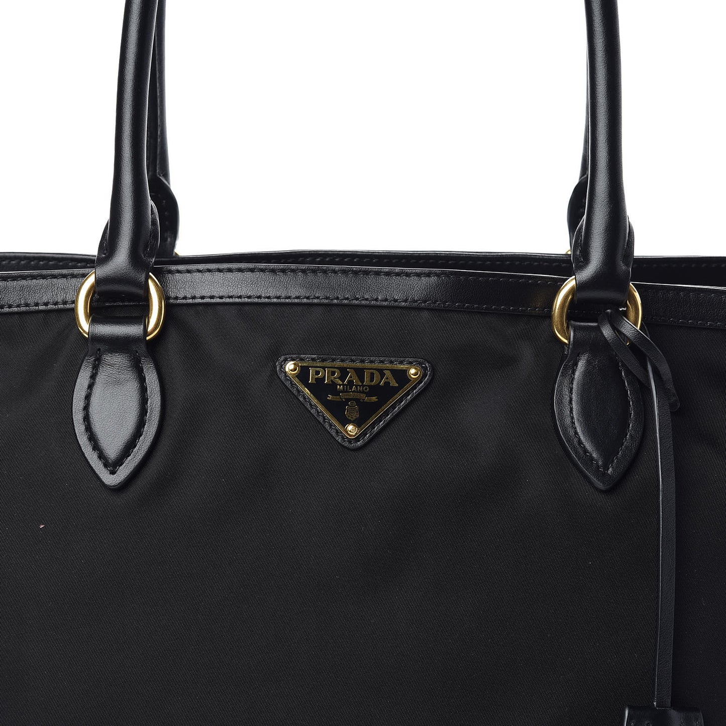 Tessuto Nylon Soft Calf Tote Black