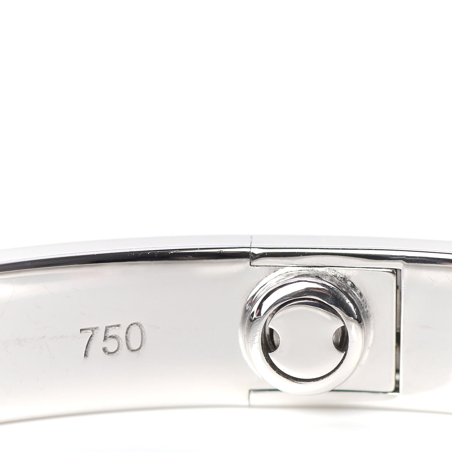Cartier 18K White Gold 4 Diamond LOVE Bracelet 17 6 of 9