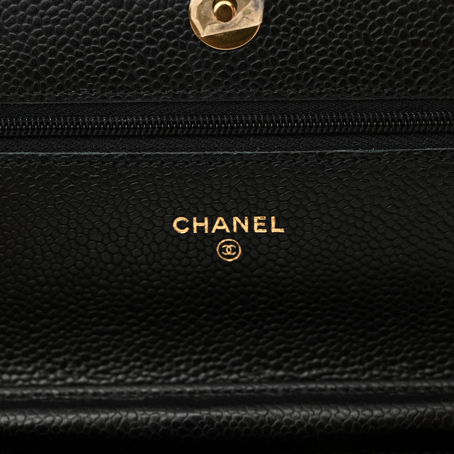 Chanel Caviar Quilted Wallet on Chain WOC Black 6 of 11