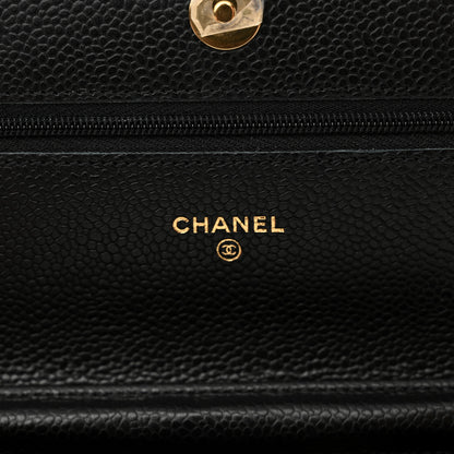 Chanel Caviar Quilted Wallet on Chain WOC Black 6 of 11
