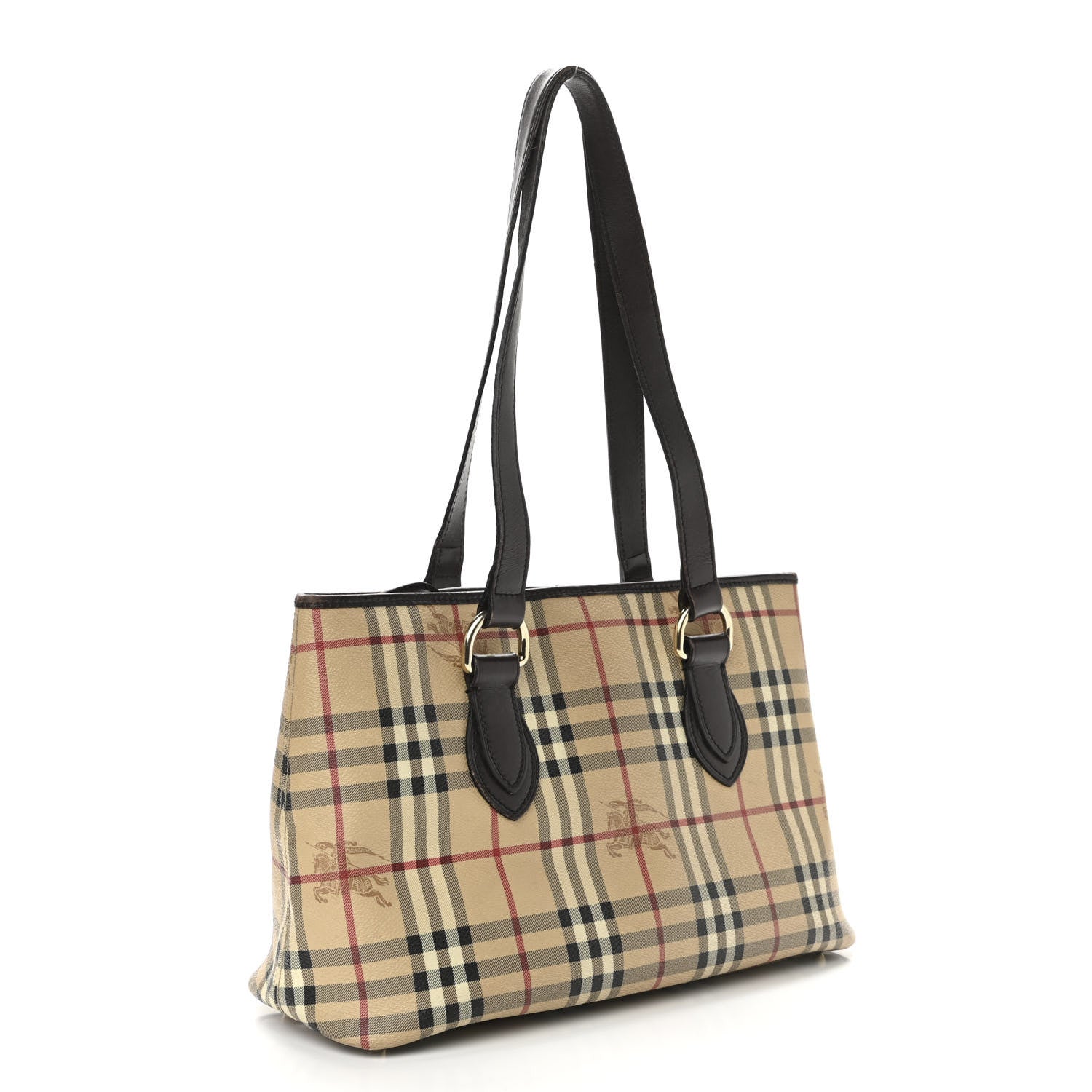 Burberry Haymarket Check Medium Regent Tote Chocolate 3 of 23
