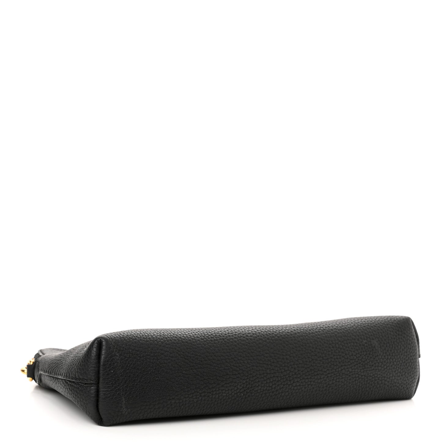 Grainy Calfskin Embossed Crossbody Bag Black