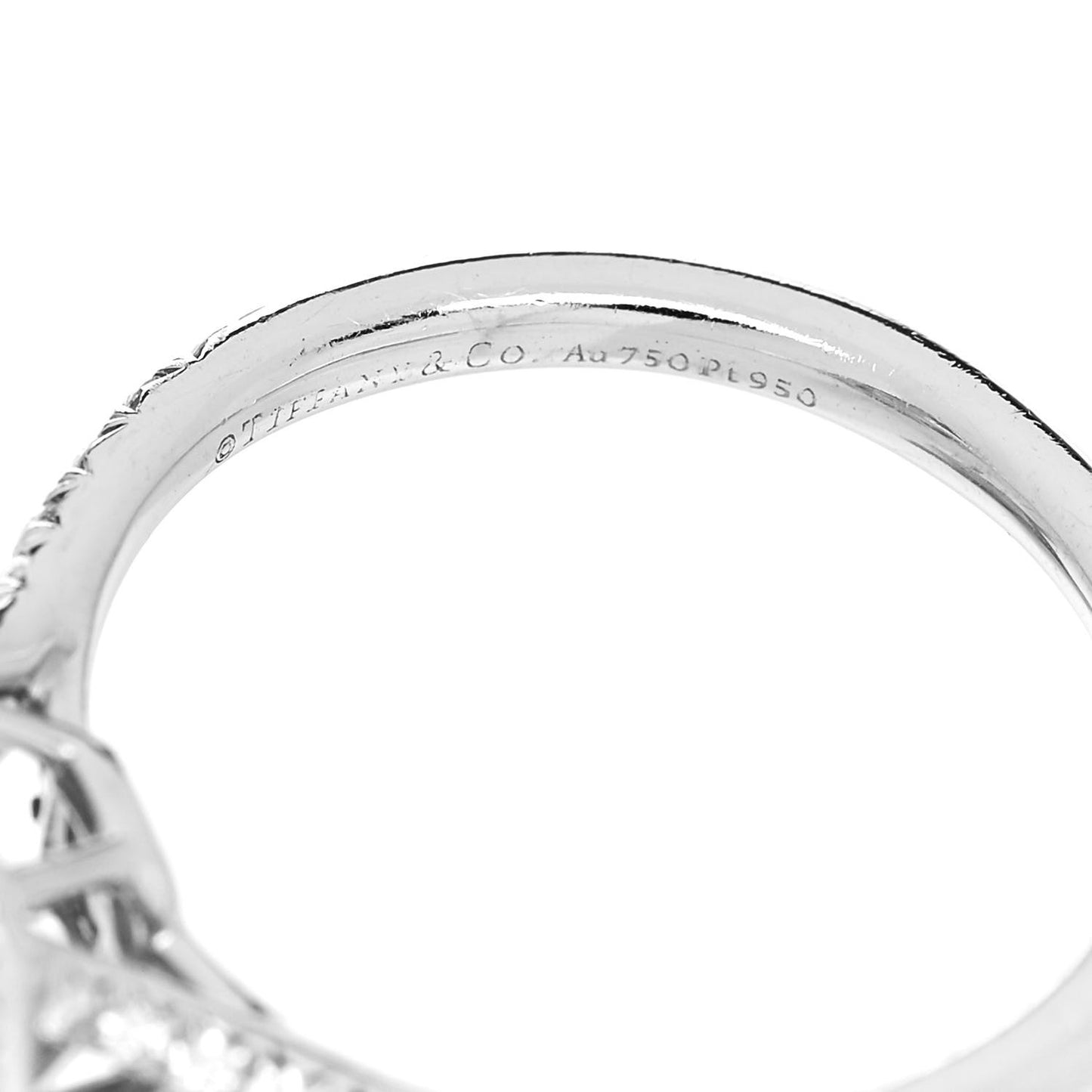 Platinum 18K Yellow Gold Fancy Yellow Diamond .47ct Soleste Engagement Ring 50 5.25