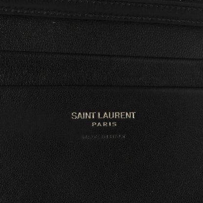 Saint Laurent Padded Lambskin Mini Calypso Wallet On Chain WOC Black 7 of 11