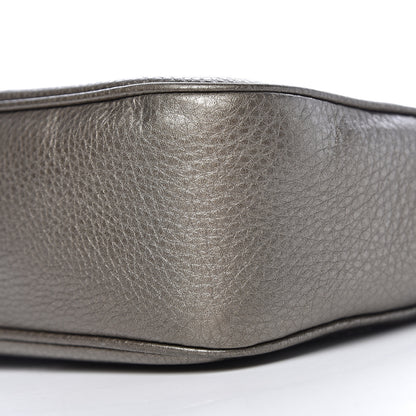 Gucci Metallic Pebbled Calfskin Small Soho Disco Bag Sasso 7 of 10