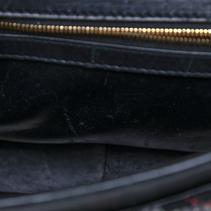 Balenciaga Wool Plaid Diagonal Allover Logo Matelasse M BB Round Shoulder Bag Black White Red 10 of 14