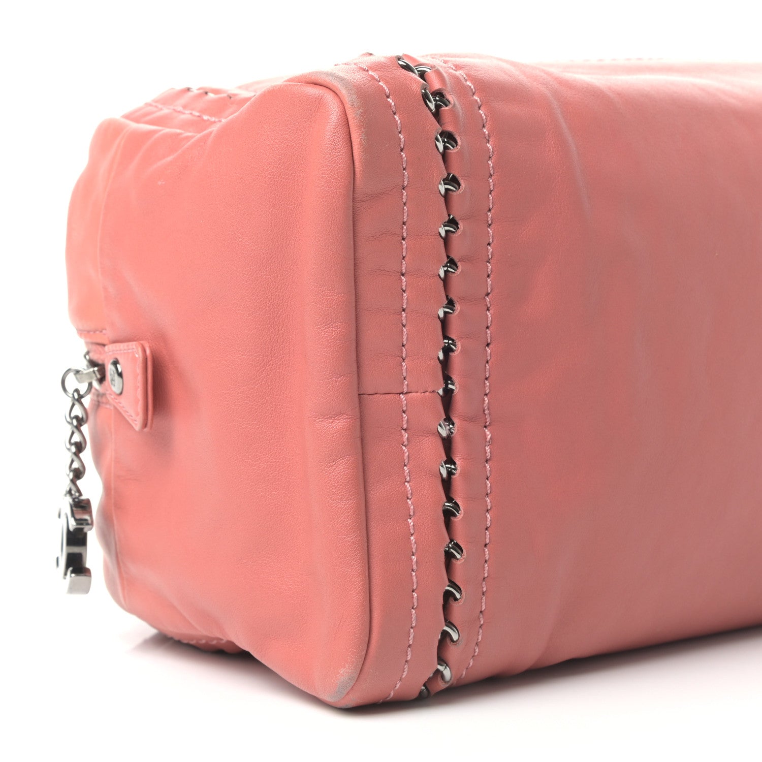 Chanel Smooth Calfskin Medium Luxe Ligne Bowler Pink 12 of 12