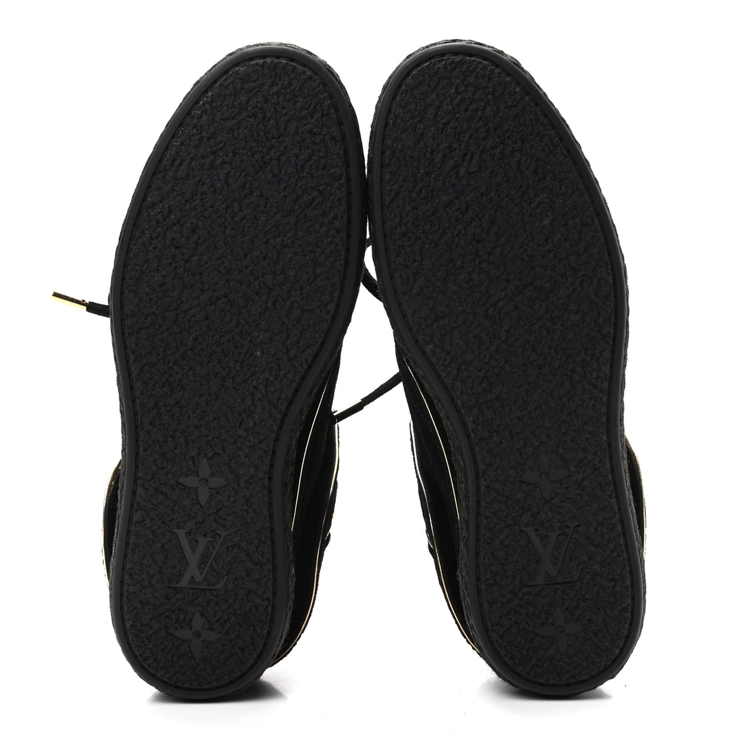 Suede Fold Over Sneakers 35.5 Black